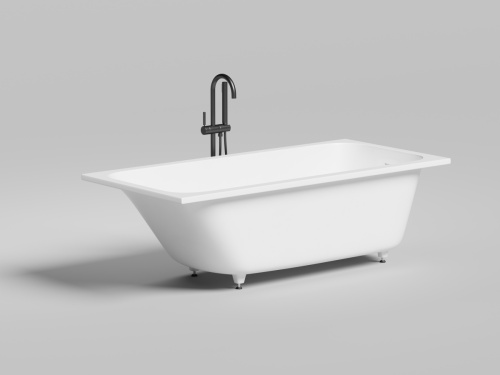 Ванна из искусственного камня Salini ORLANDA 102126M 170х80 встраиваемая прямоугольная с ножками - фото 2